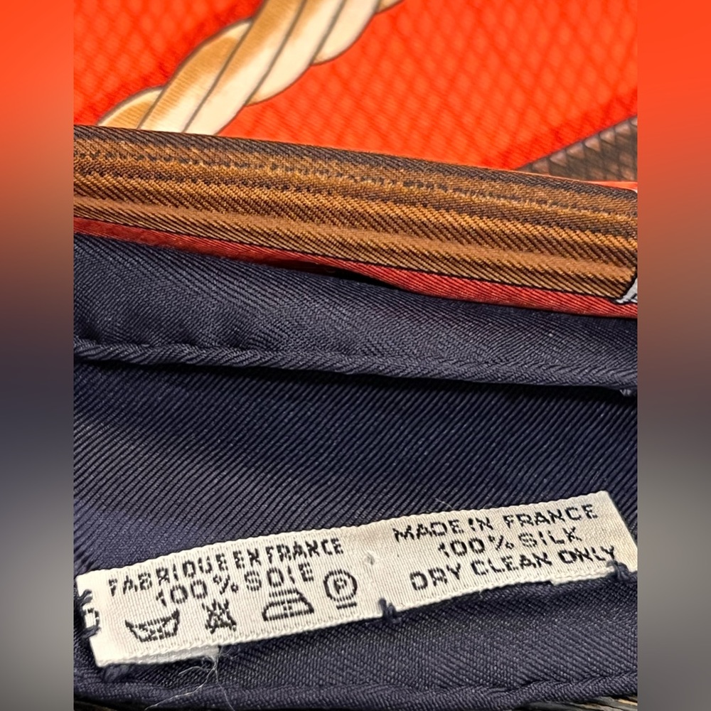 Hermès Cannes & Pommeaux 100% Silk Scarf - Picture 8 of 13